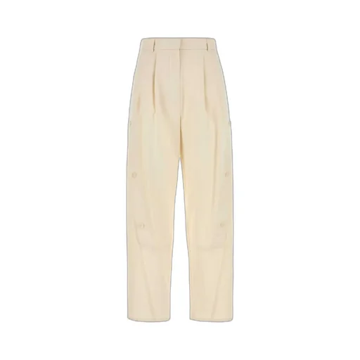 Max Mara Pleated Button-Detailed Trousers