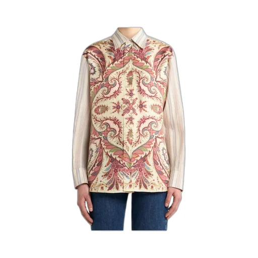 Etro Placed Printed Striped Shirt