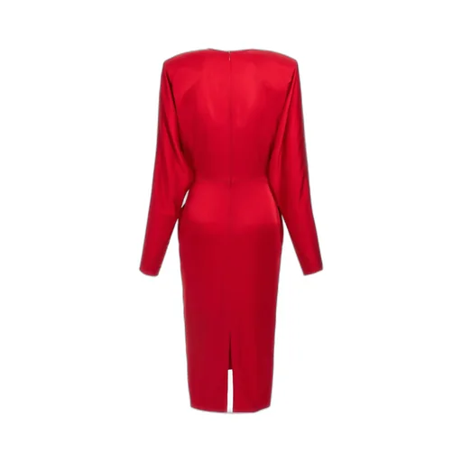 Stella Mccartney Satin Twist Midi Dress