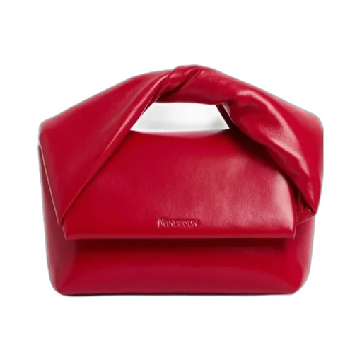 Twisted-Handle Leather Tote Bag