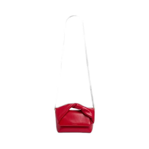 Twisted-Handle Leather Tote Bag