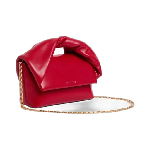 Twisted-Handle Leather Tote Bag