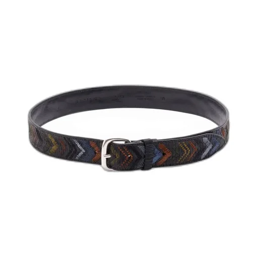 Embroidered Leather Belt