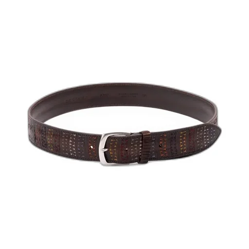 Orciani Blade Trait Embroidered Buckle Belt