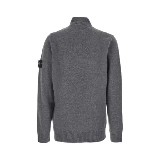 Stone Island Logo Patch High Neck Sweater