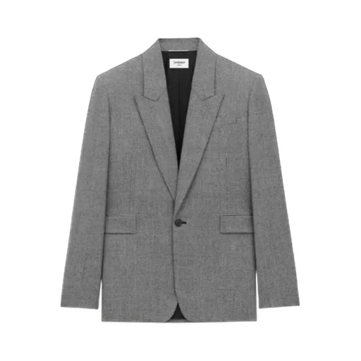 Jacket In Prince Of Wales Wool Flannel