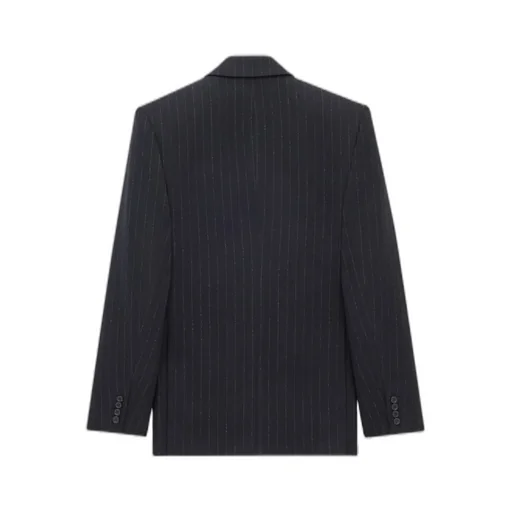 Saint Laurent Pinstripe Double-Breasted Blazer