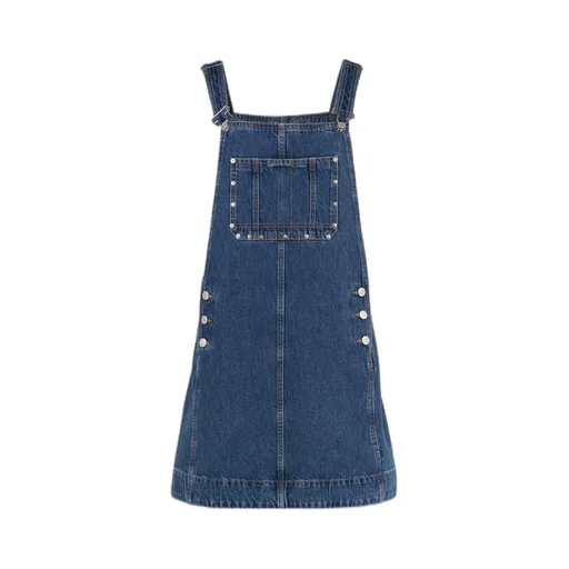 7 For All Mankind Buttoned Pinafore Dress