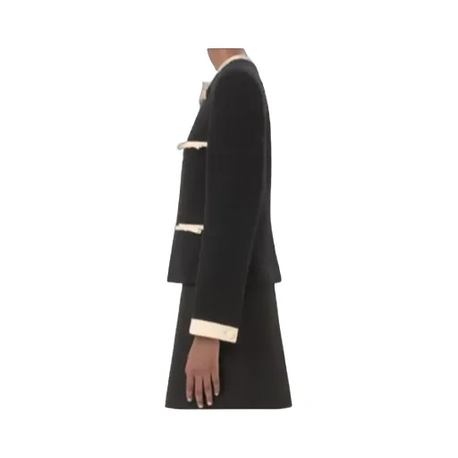 Valentino Bow Detailed Crewneck Jacket