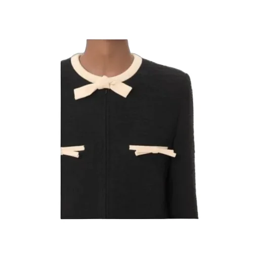 Valentino Bow Detailed Crewneck Jacket