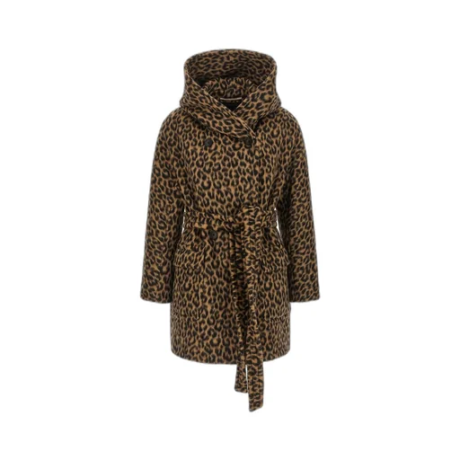 Tagliatore Leopard Printed Jilly Coat