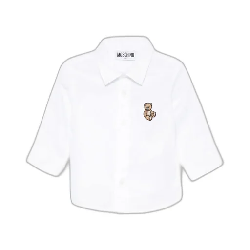 Teddy-Embroidered Cotton Shirt