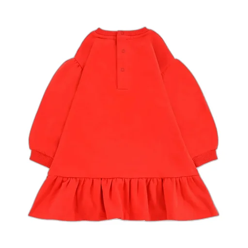 Moschino Kids Teddy Bear Printed Crewneck Dress