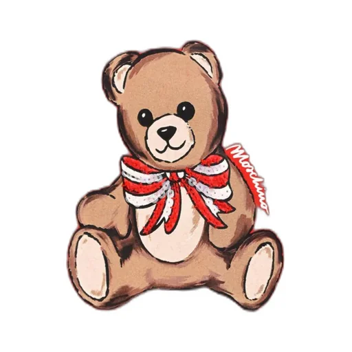 Moschino Kids Teddy Bear Printed Crewneck Dress