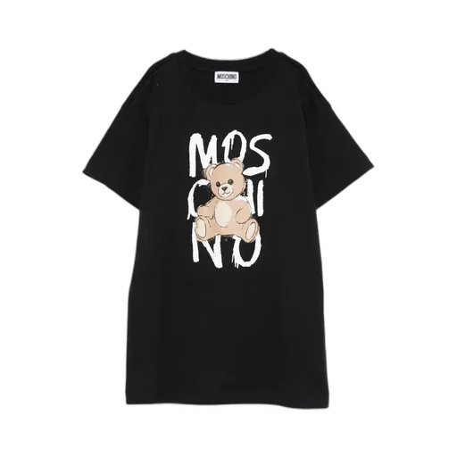 Moschino Kids Teddy-Printed Crewneck Dress