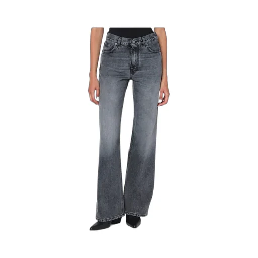 High Waist Denim Trousers
