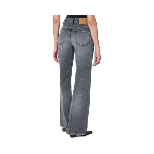 High Waist Denim Trousers