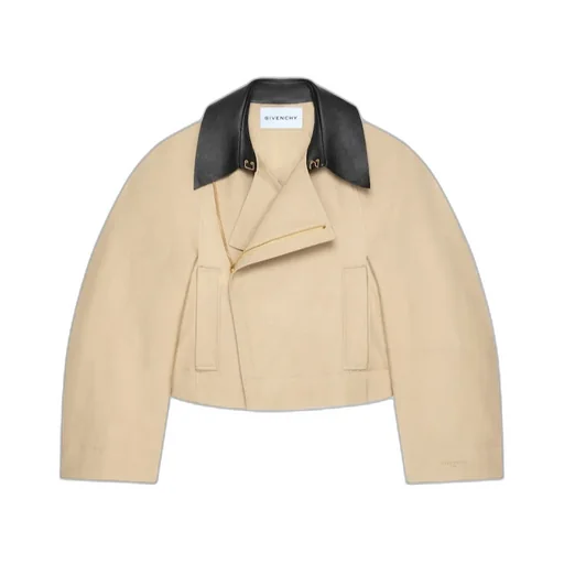 Givenchy Collared Cropped Peacoat