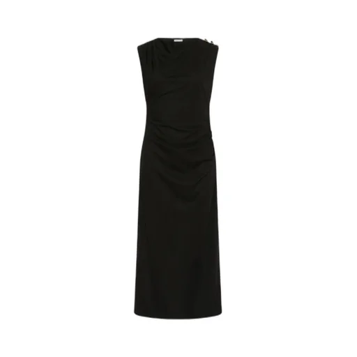 Slim-Fit Jersey Dress - Black