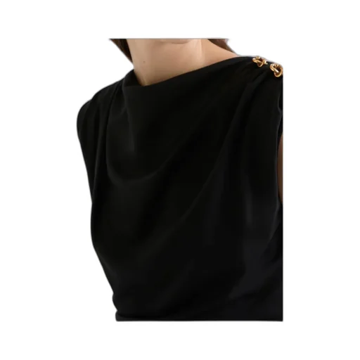 Slim-Fit Jersey Dress - Black