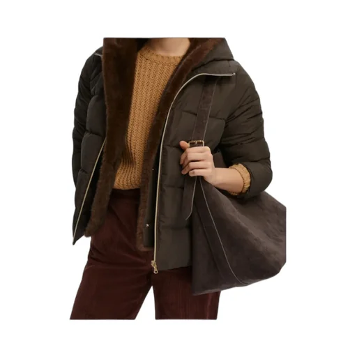 Short Hooded Taffeta Jacket