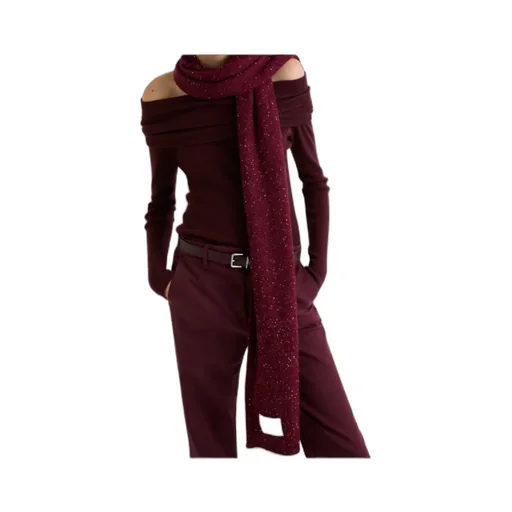 Sequined Wool And Cashmere Scarf