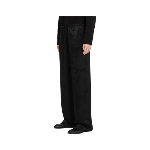 Mm6 Maison Margiela Jacquard Straight Leg Trousers