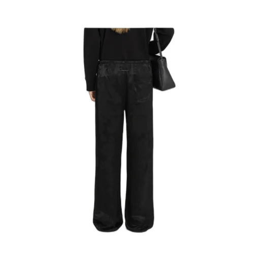 Mm6 Maison Margiela Jacquard Straight Leg Trousers