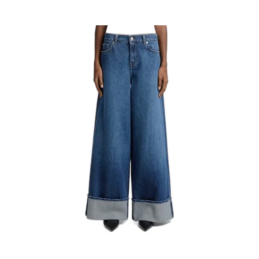 7 For All Mankind High-Waisted Wide-Leg Jeans