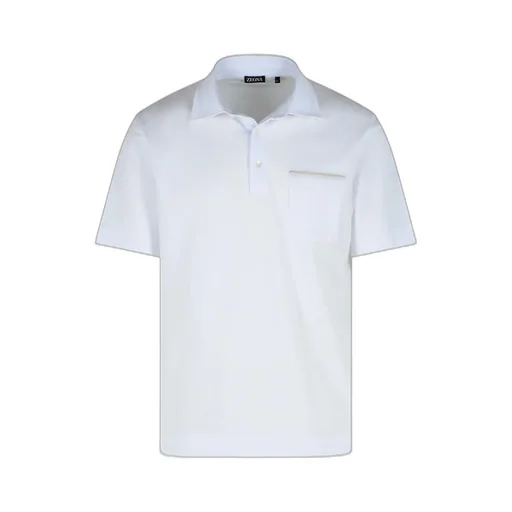 Zegna Short-Sleeved Buttoned Polo Shirt