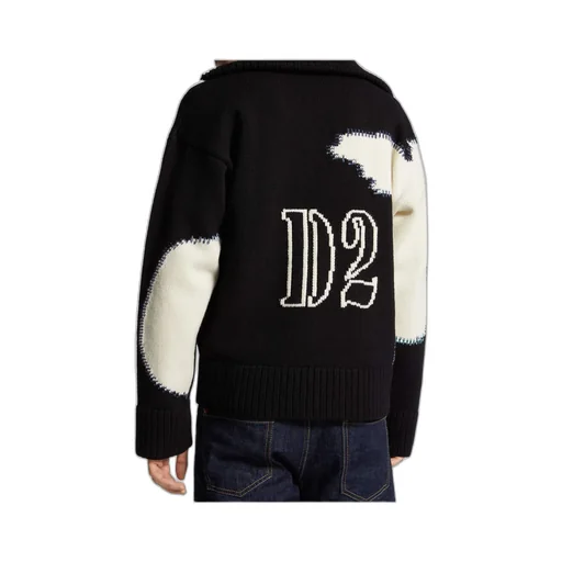 Fake Stitch D2 Zipped Cardigan