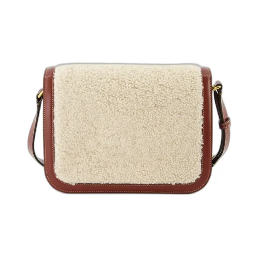 Shearling Leather Shoulder Bag