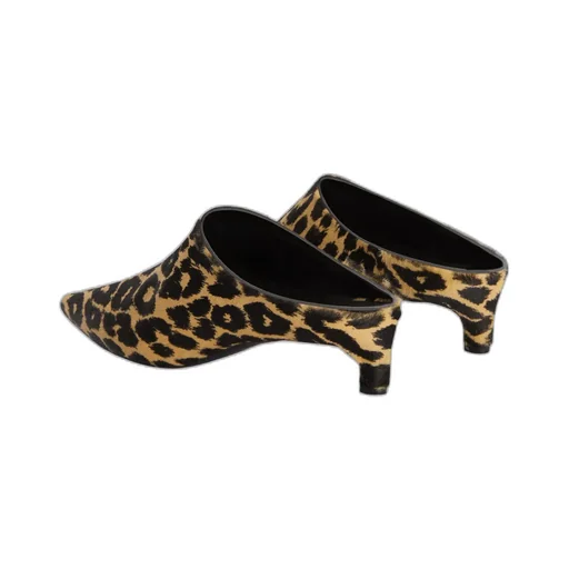 Jil Sander Leopard-Printed Pointed Toe Mules
