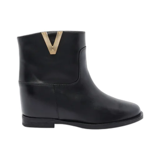 Via Roma 15 Logo Round-Toe Boots