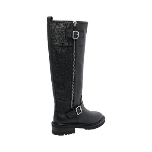 Via Roma 15 Buckled Round-Toe Boots