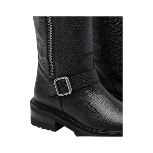 Via Roma 15 Buckled Round-Toe Boots