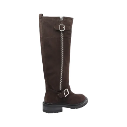 Via Roma 15 Buckled Round-Toe Boots