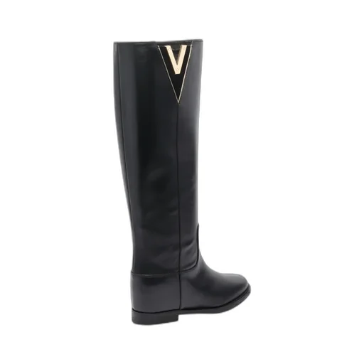 Via Roma 15 Maxi Logo Round Toe Boots