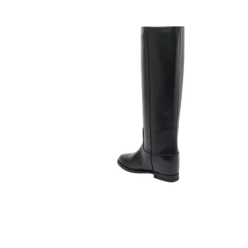 Via Roma 15 Maxi Logo Round Toe Boots