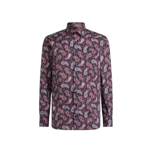 Cotton Shirt With Paisley Print