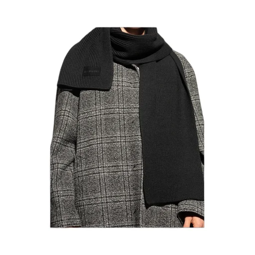 Givenchy Logo Embroidered Ribbed Scarf