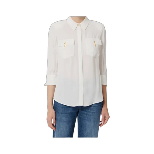 Pocket-Detail Three-Quarter Sleeve Shirt