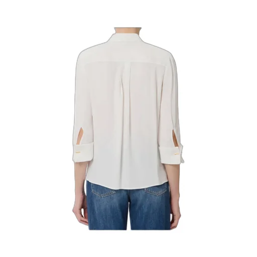 Pocket-Detail Three-Quarter Sleeve Shirt