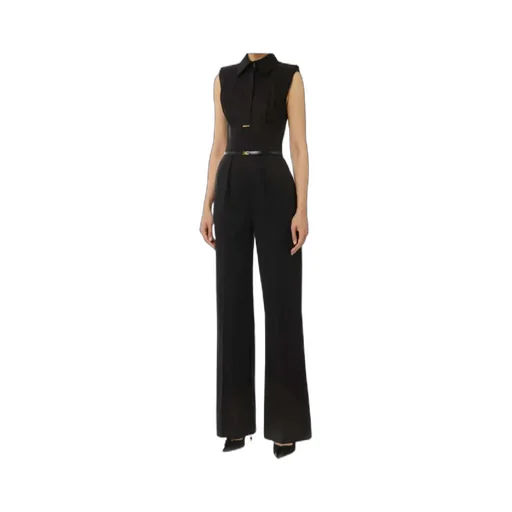 Collared Belted Jumpsuit