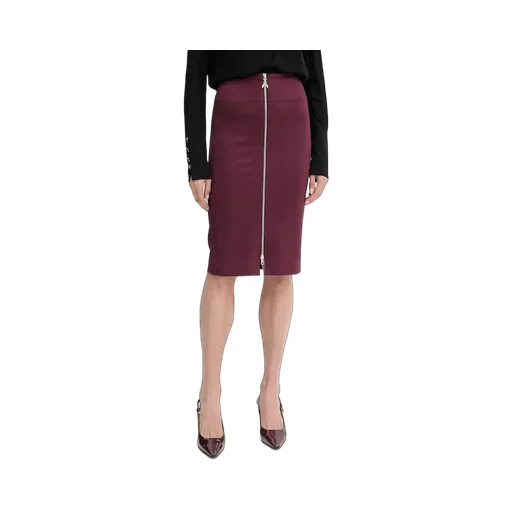 Patrizia Pepe Logo Zip Midi Skirt