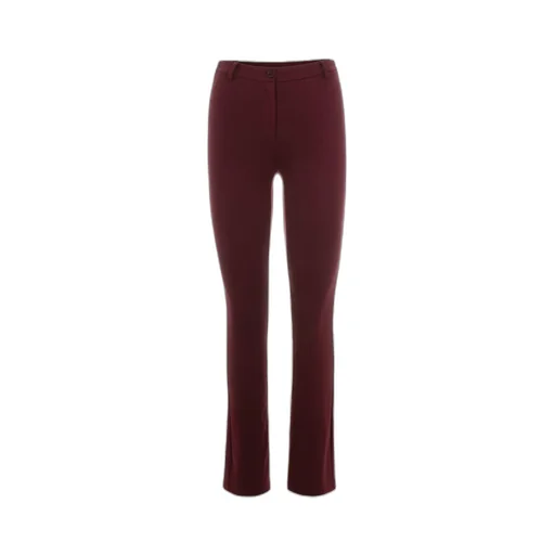 Button-Fastening Straight Trousers
