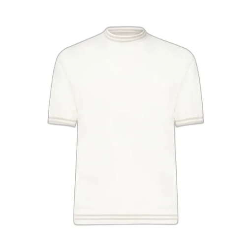 Eleventy Striped Trim T-Shirt