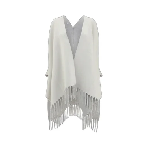 Brunello Cucinelli Fringed-Edge Knitted Cape