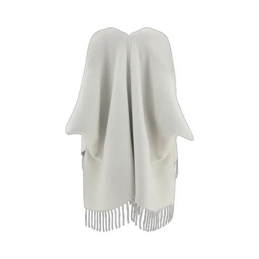 Brunello Cucinelli Fringed-Edge Knitted Cape