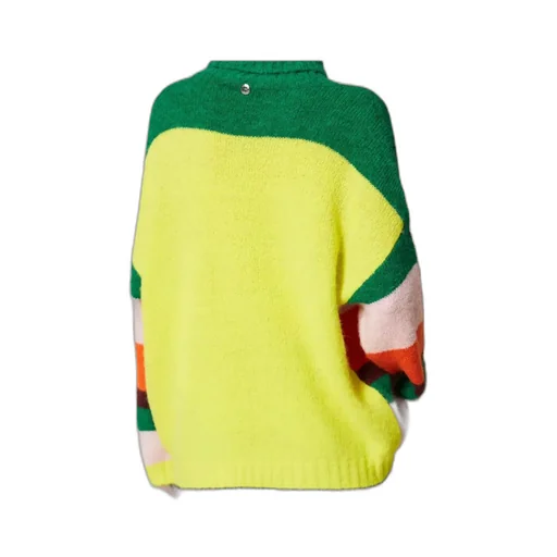 Twinset Striped Turtle Neck Jumper